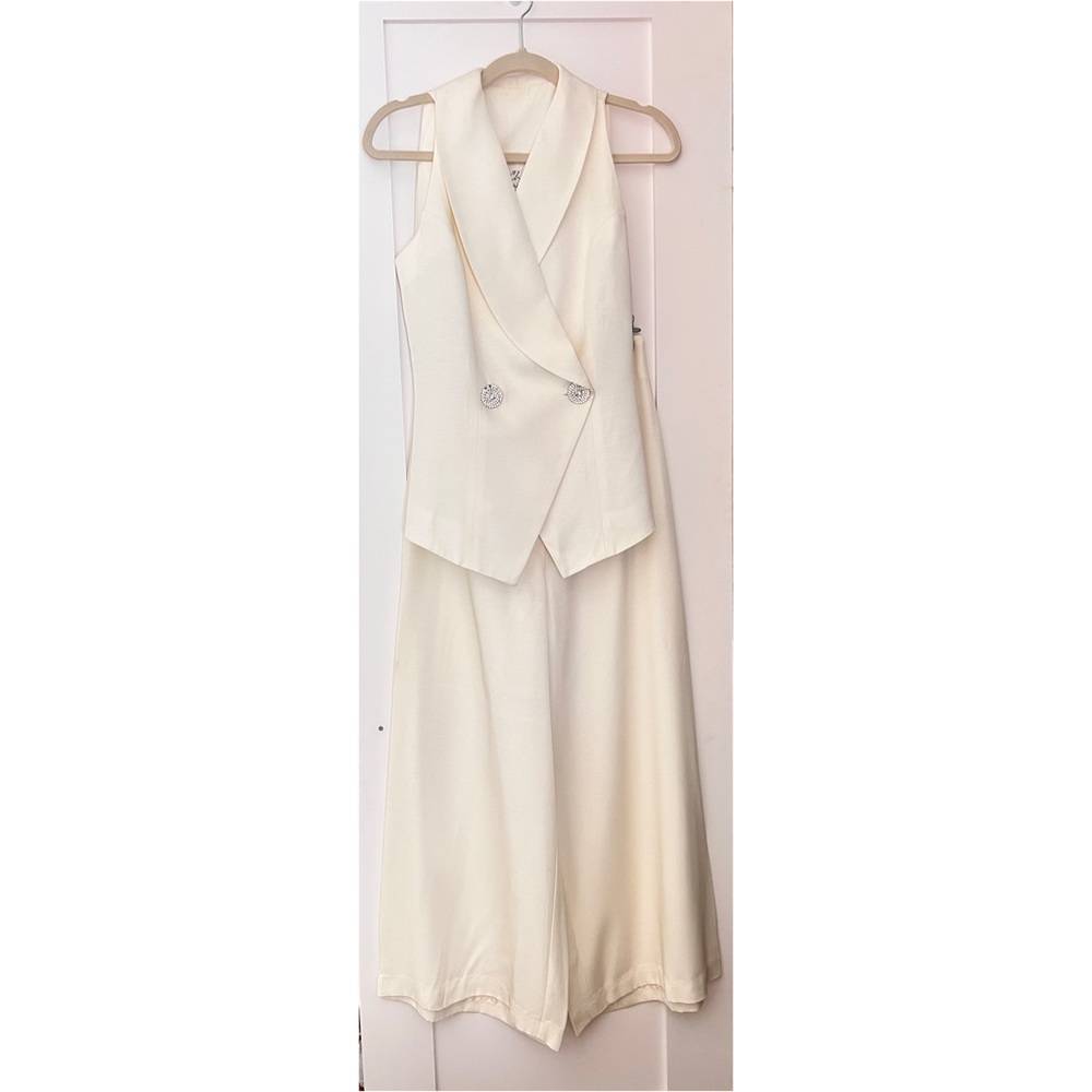 Women’s Double Breasted Two Piece Pants Set